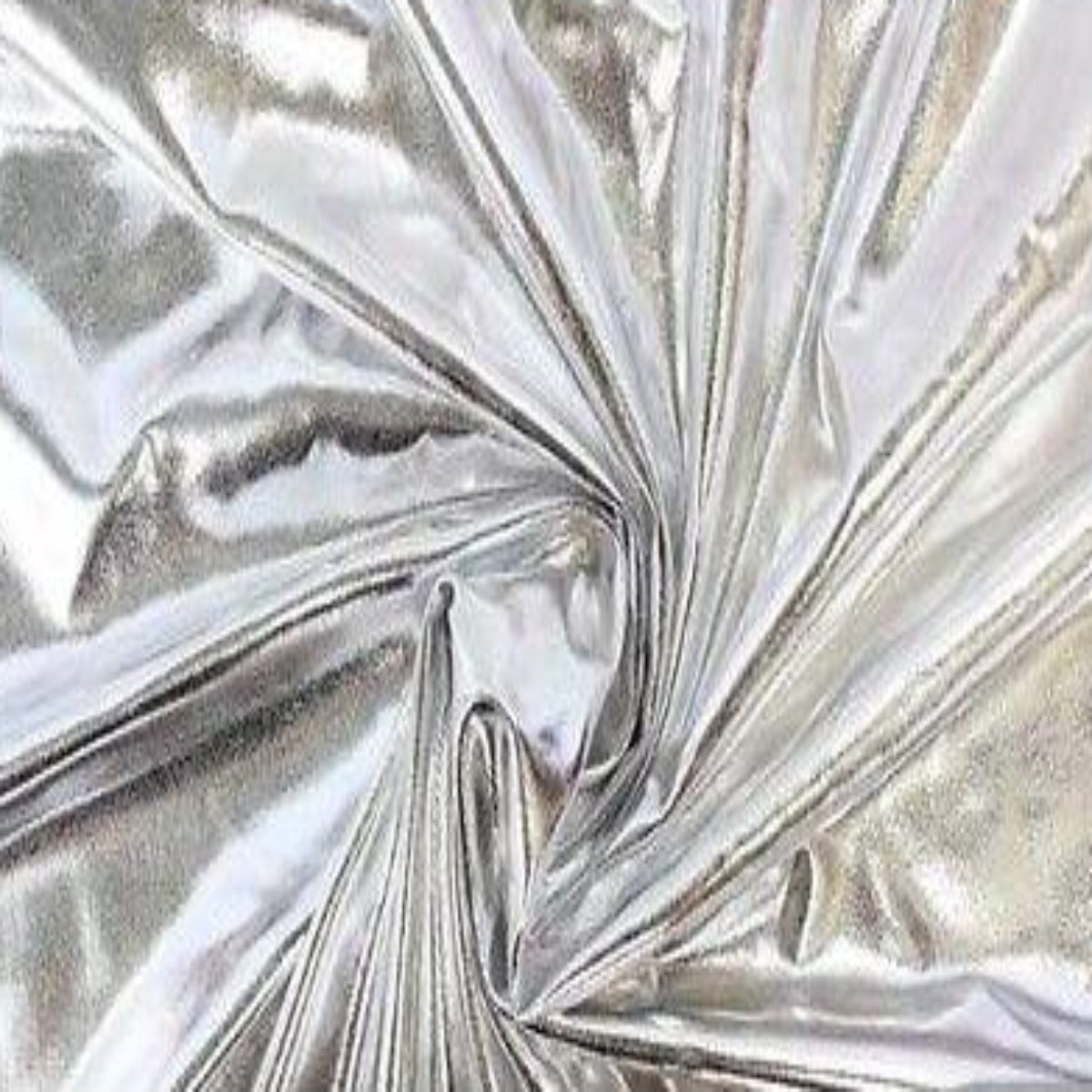 Metallic Foil Spandex Apparel Fabric