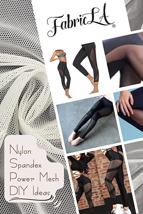 FabricLA Nylon Spandex Performance Power Mesh Fabric | Grey