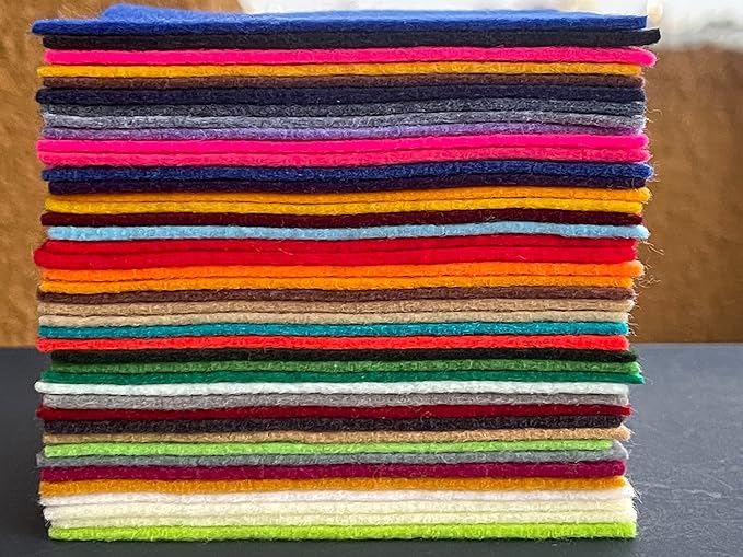 4" x 4" Acrylic Felt Sheets by FabricLA | Multi-Colors