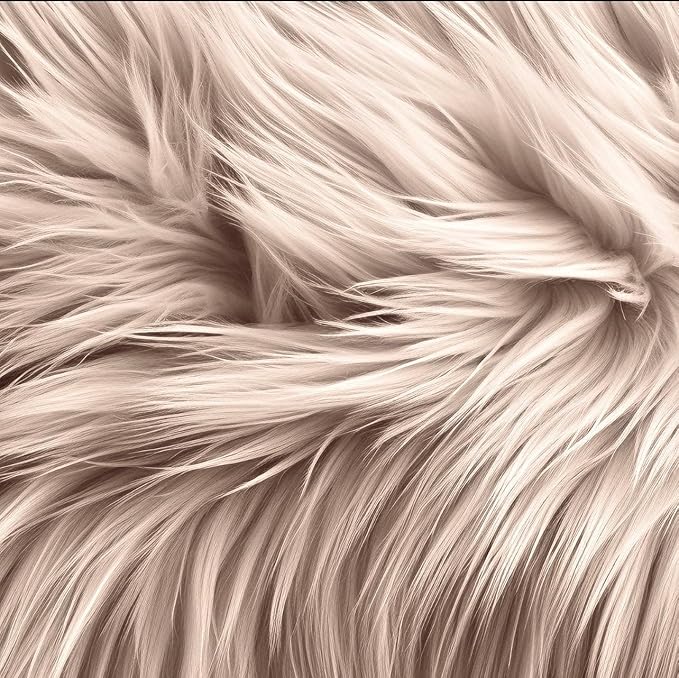 Faux Fur Fabric Squares - Shaggy Fur Patches 4x4 Inches for DIY Crafts, Chair Covers, Seat Cushions - Available in 4, 8, 16 Packs