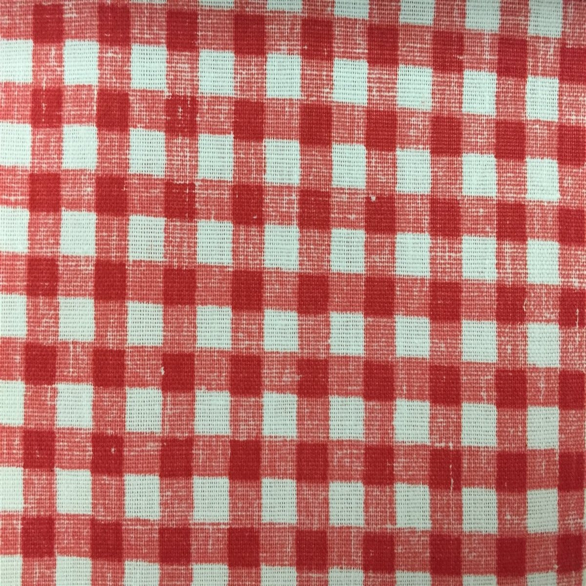 Gingham Checkered Print Poly Cotton Fabric