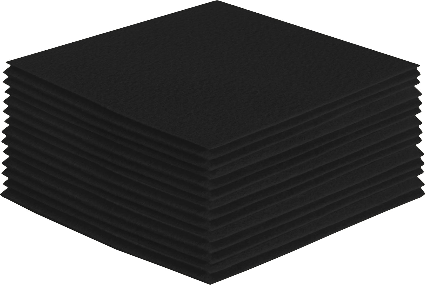 FabricLA Acrylic Felt Craft Sheet Packs – Black | Soft 100% Acrylic Felt Sheets for DIY & Sewing