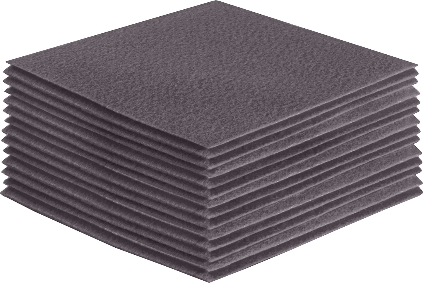 FabricLA Acrylic Felt Craft Sheet Packs – Platinum Gray | Soft 100% Acrylic Felt Sheets for DIY & Crafts