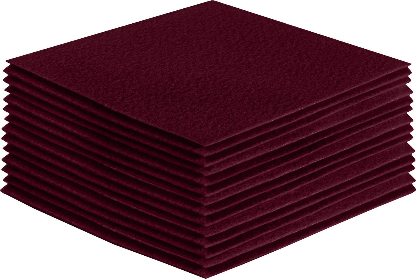 FabricLA Acrylic Felt Craft Sheet Packs – Burgundy | Soft 100% Acrylic Felt Sheets for DIY & Sewing Projects