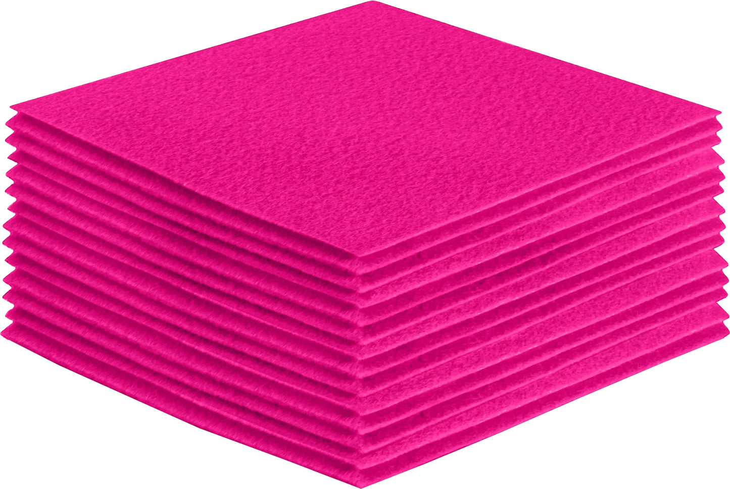 FabricLA Acrylic Felt Craft Sheet Packs – Neon Pink | Soft 100% Acrylic Felt Sheets for DIY & Crafts