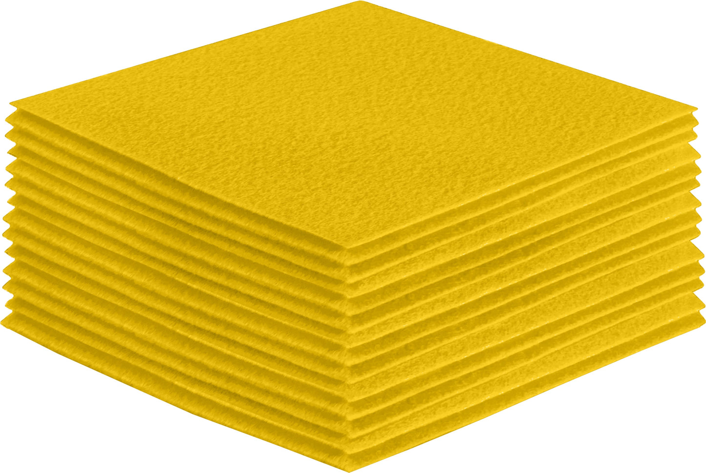FabricLA Acrylic Felt Craft Sheet Packs – Yellow | Soft 100% Acrylic Felt Sheets for DIY & Crafts