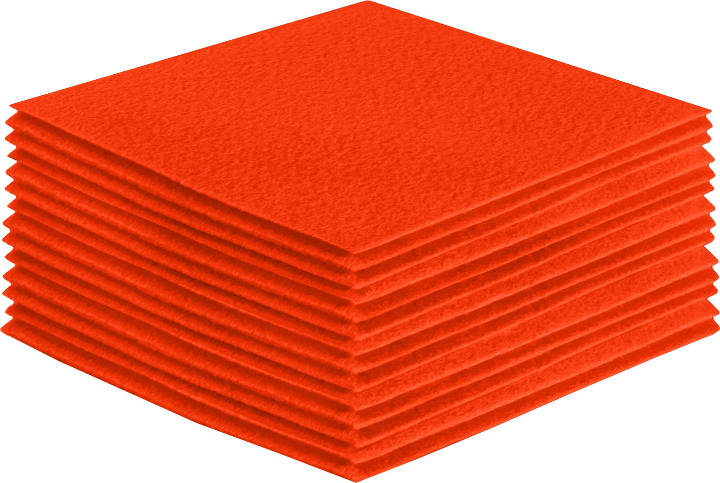 FabricLA Acrylic Felt Craft Sheet Packs – Neon Orange | Soft 100% Acrylic Felt Sheets for DIY & Crafts