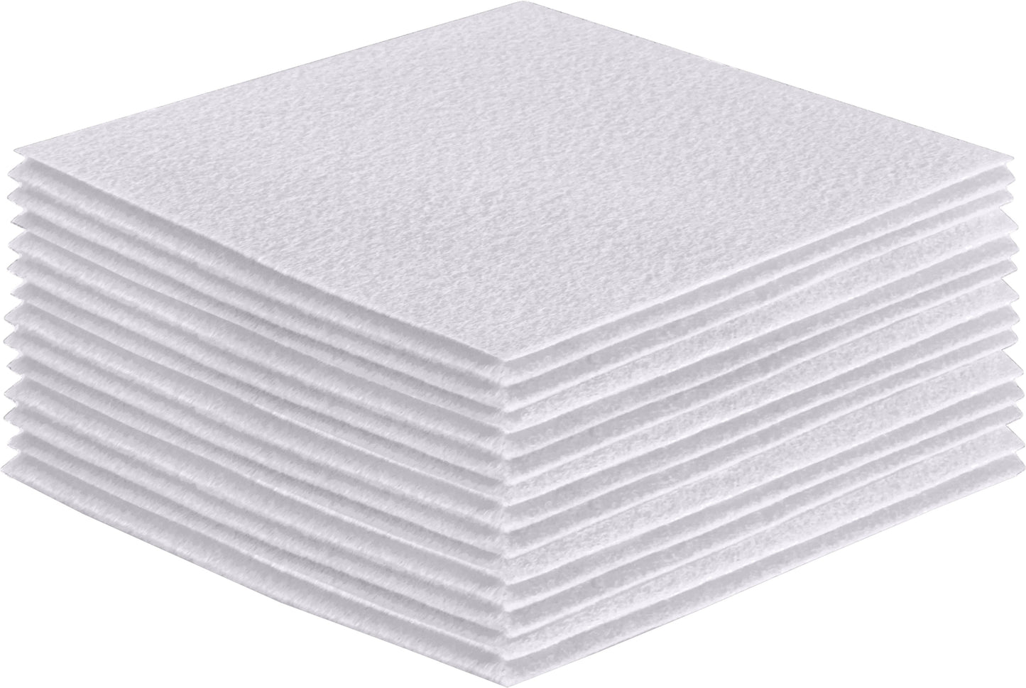 FabricLA Acrylic Felt Craft Sheet Packs – White | Soft 100% Acrylic Felt Sheets for DIY & Sewing