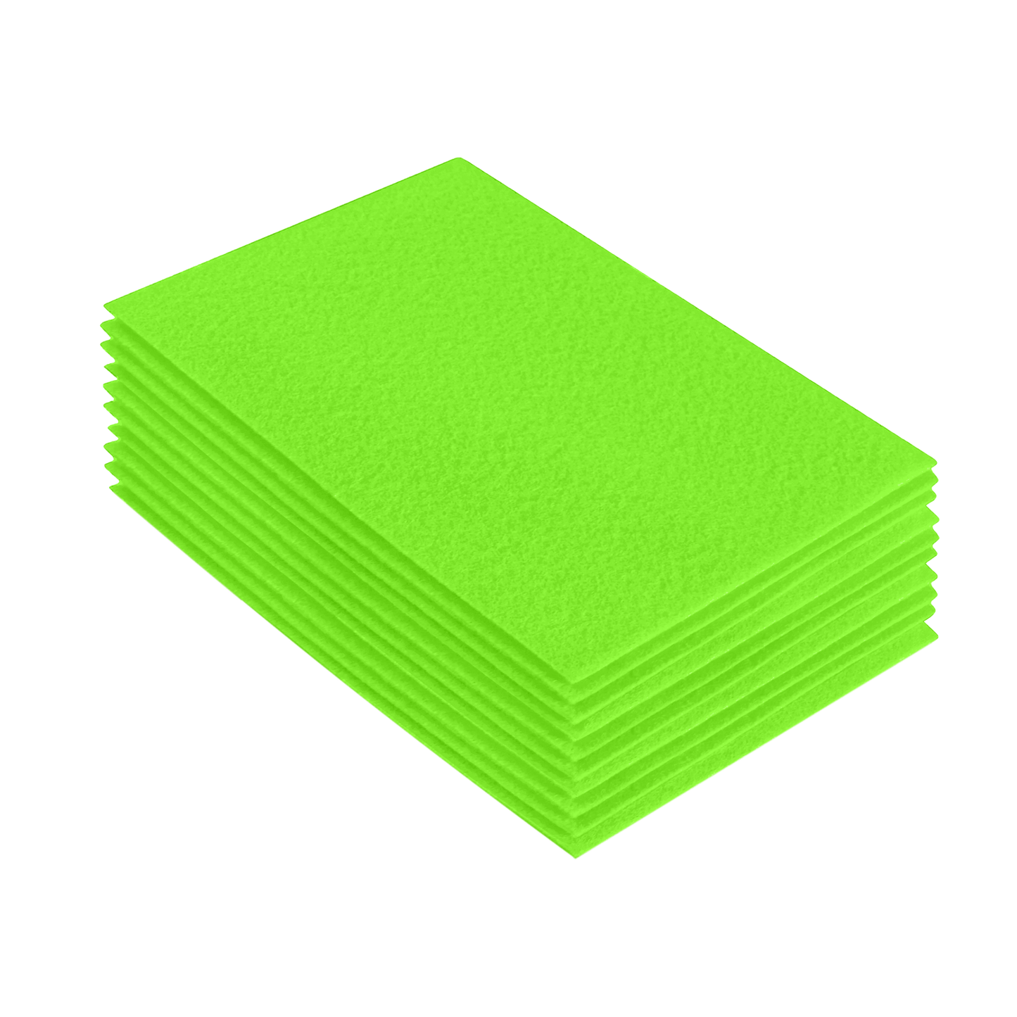FabricLA Acrylic Felt 9"X12" Sheet Packs | Neon Green