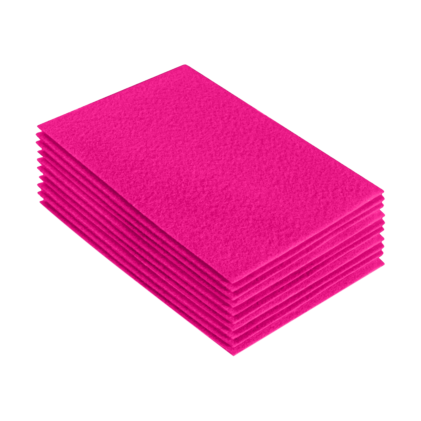 FabricLA Acrylic Felt 9"X12" Sheet Packs | Neon Pink