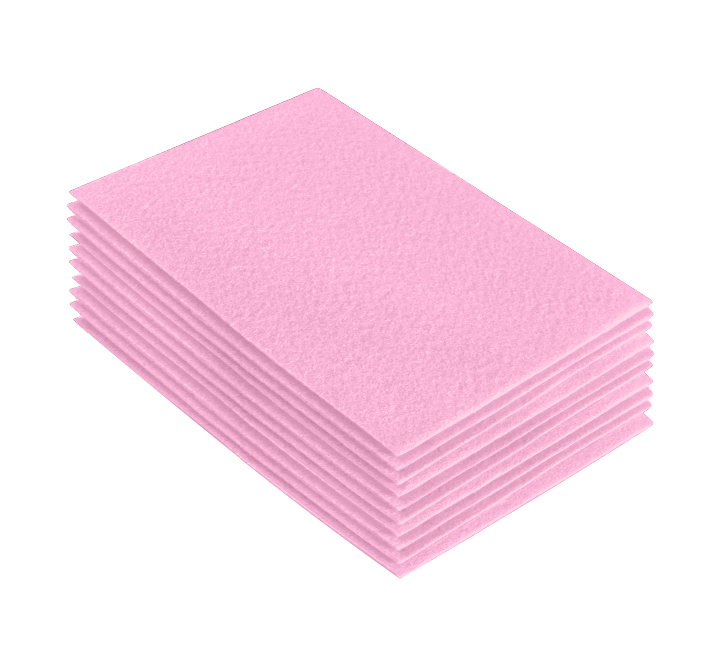 FabricLA Acrylic Felt 9"X12" Sheet Packs | Baby Pink