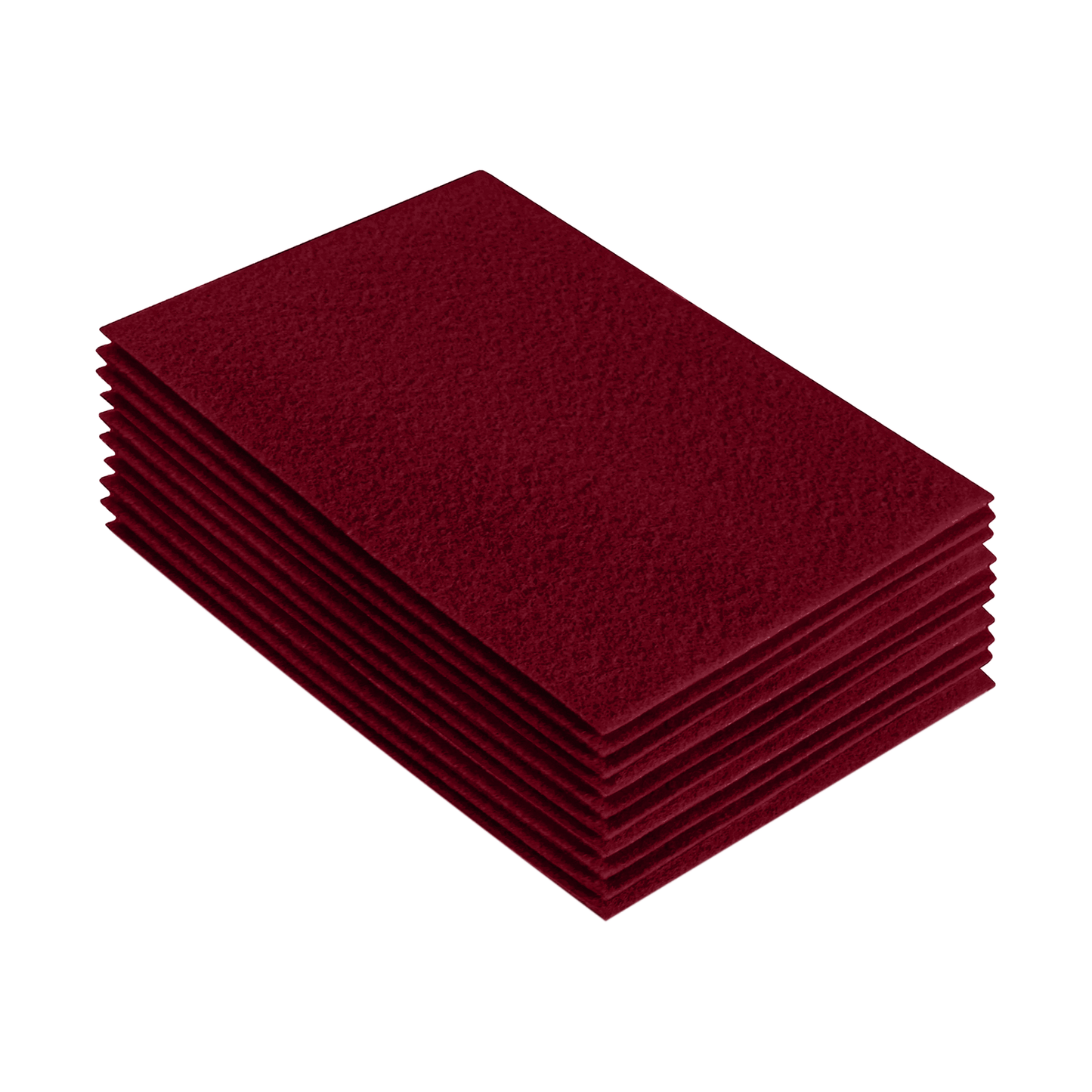 FabricLA Acrylic Felt 9"X12" Sheet Packs | Dark Red