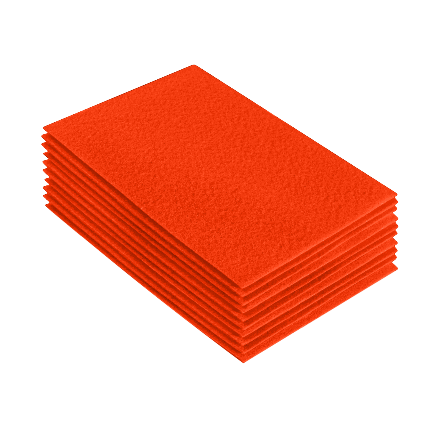 FabricLA Acrylic Felt 9"X12" Sheet Packs | Neon Orange