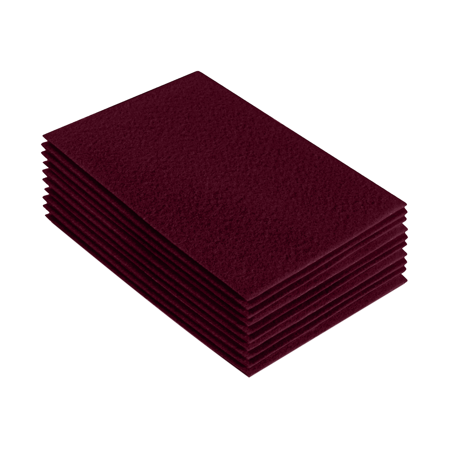 FabricLA Acrylic Felt 9"X12" Sheet Packs | Burgundy