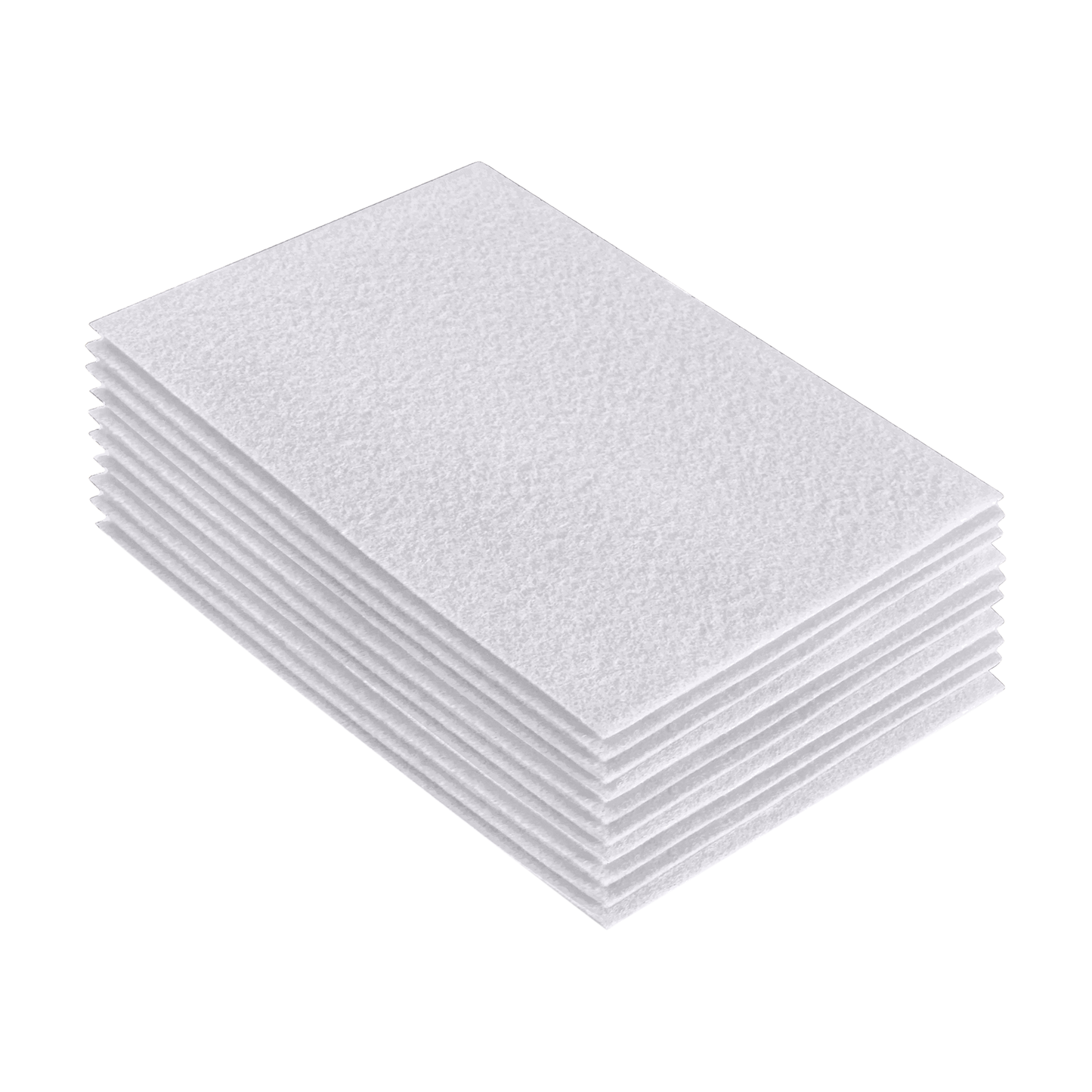 FabricLA Acrylic Felt 9"X12" Sheet Packs | White
