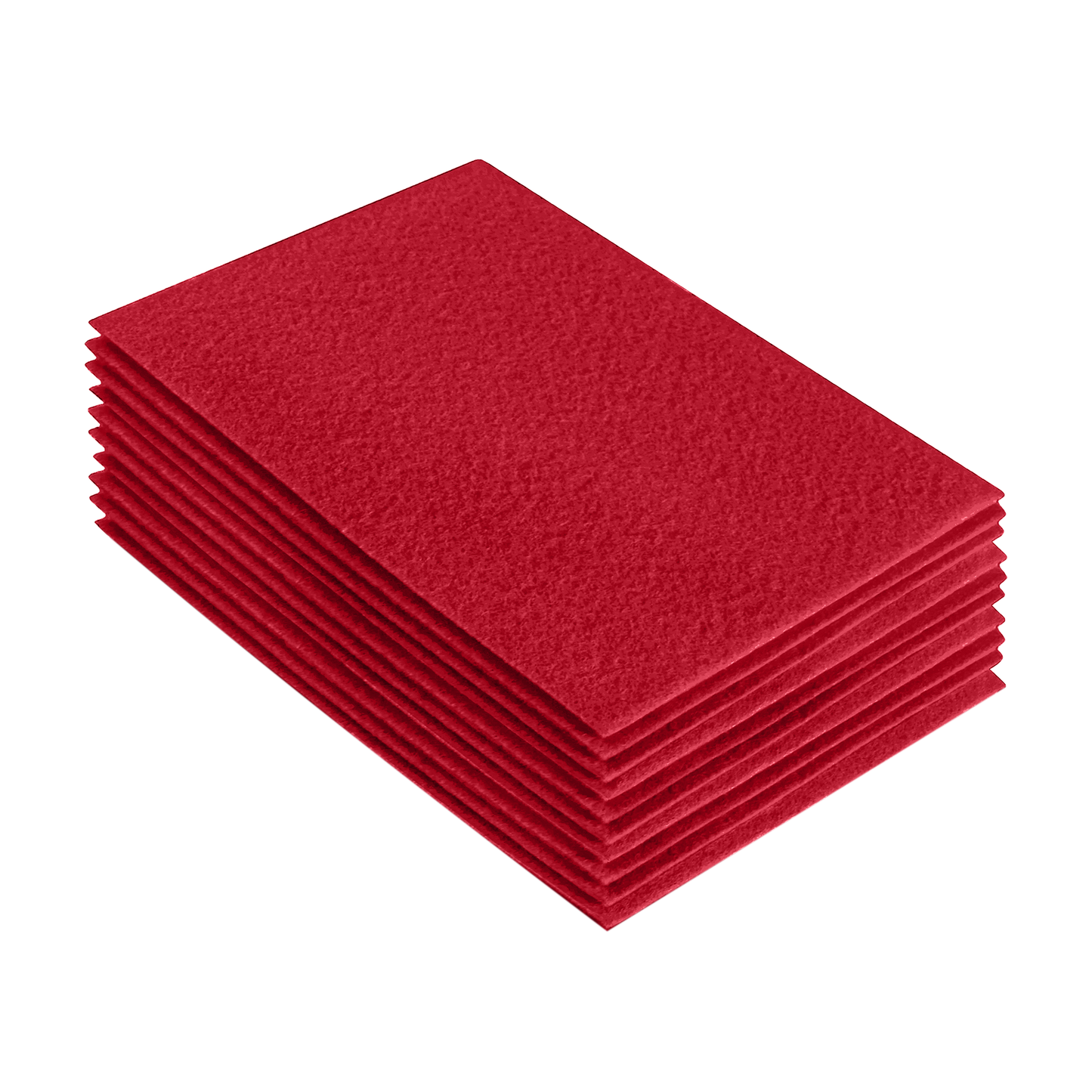FabricLA Acrylic Felt 9"X12" Sheet Packs | Red