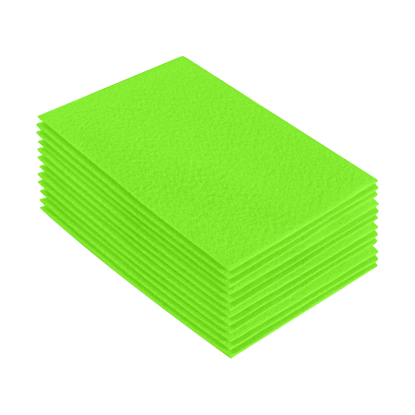 FabricLA Acrylic Felt 9"X12" Sheet Packs | Neon Green