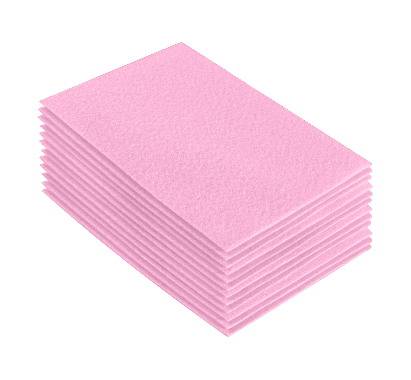 FabricLA Acrylic Felt 9"X12" Sheet Packs | Baby Pink