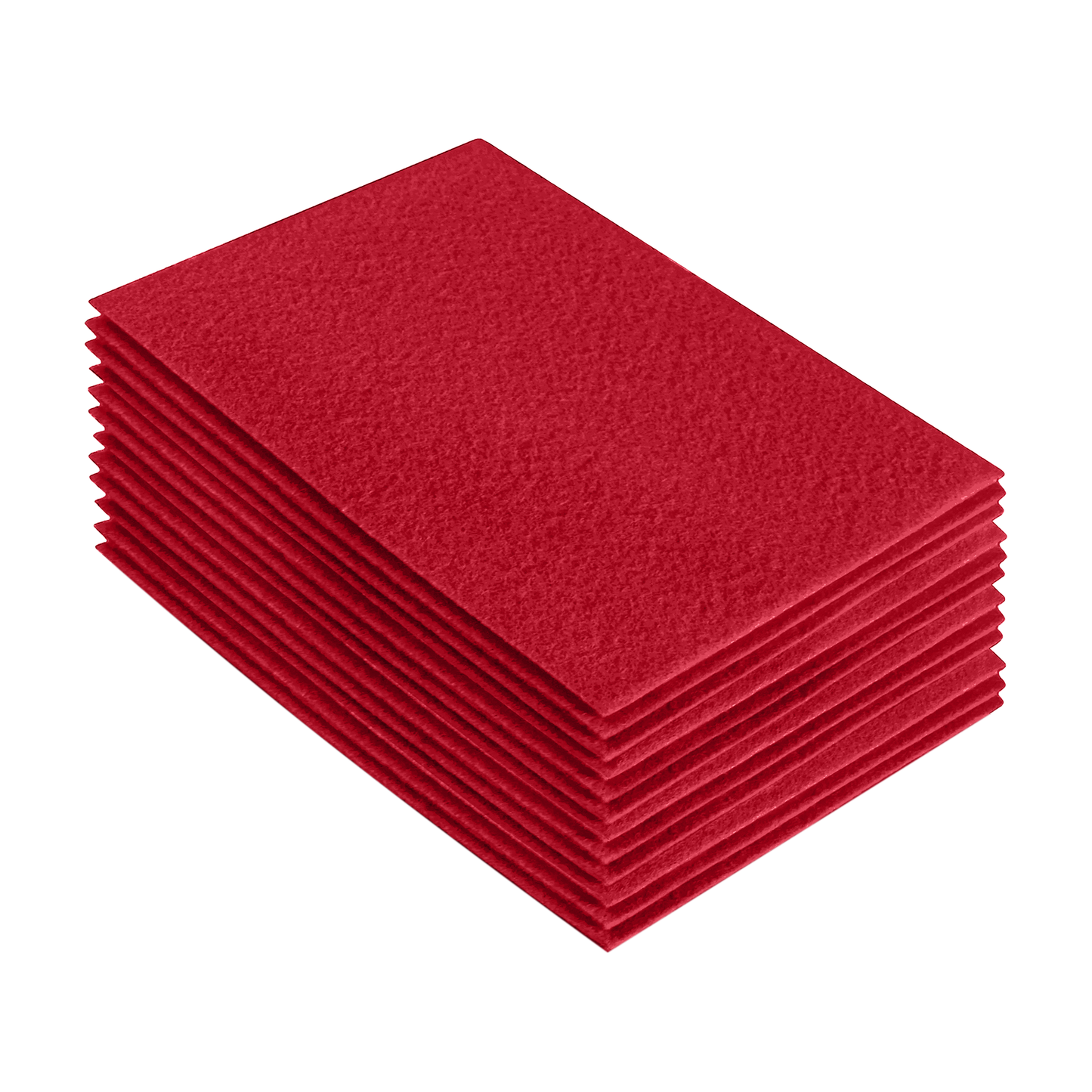 FabricLA Acrylic Felt 9"X12" Sheet Packs | Red