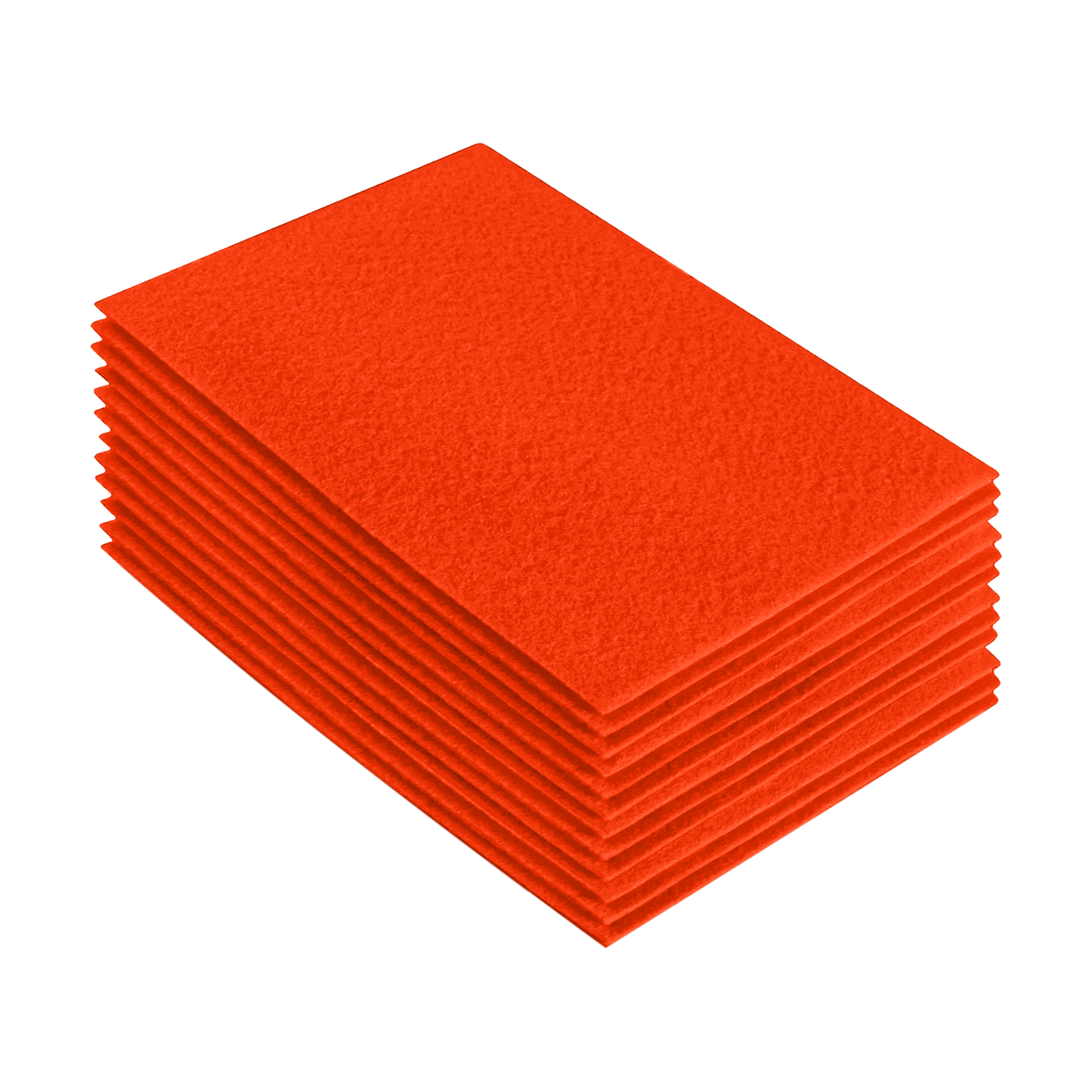 FabricLA Acrylic Felt 9"X12" Sheet Packs | Neon Orange