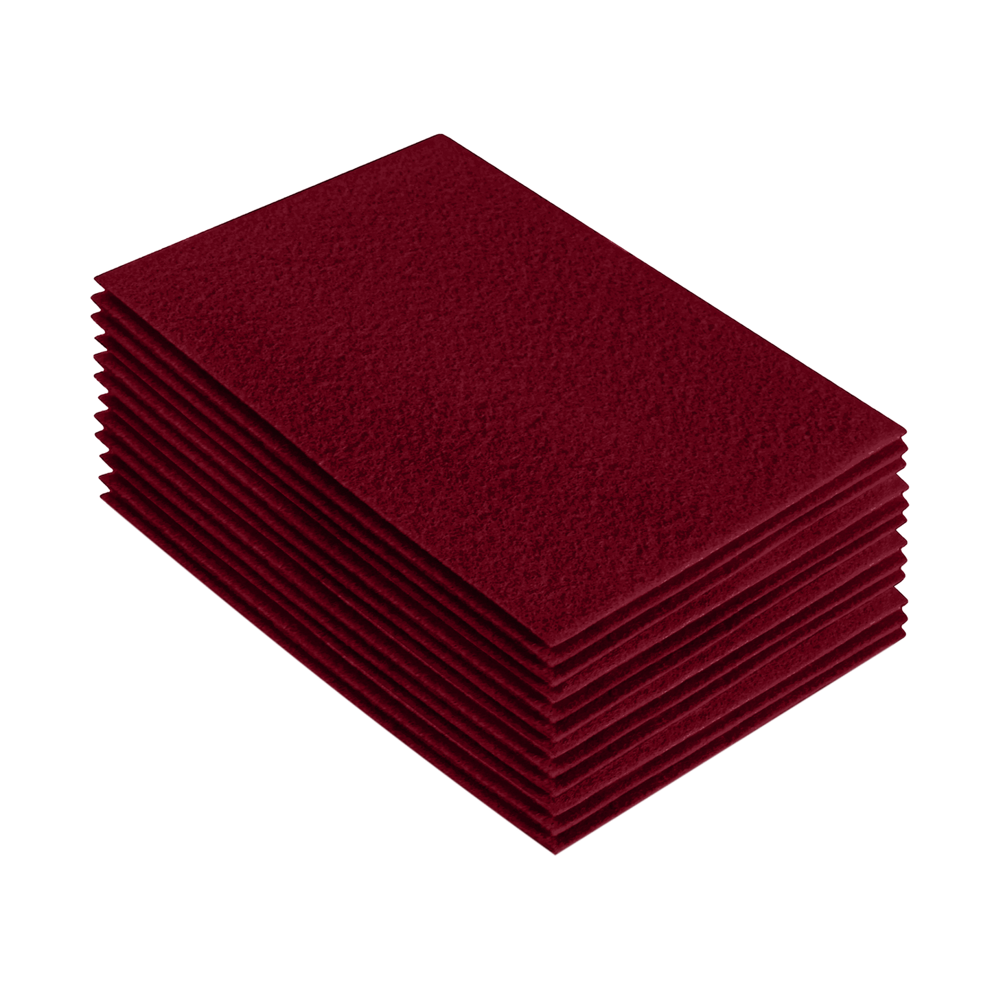 FabricLA Acrylic Felt 9"X12" Sheet Packs | Dark Red