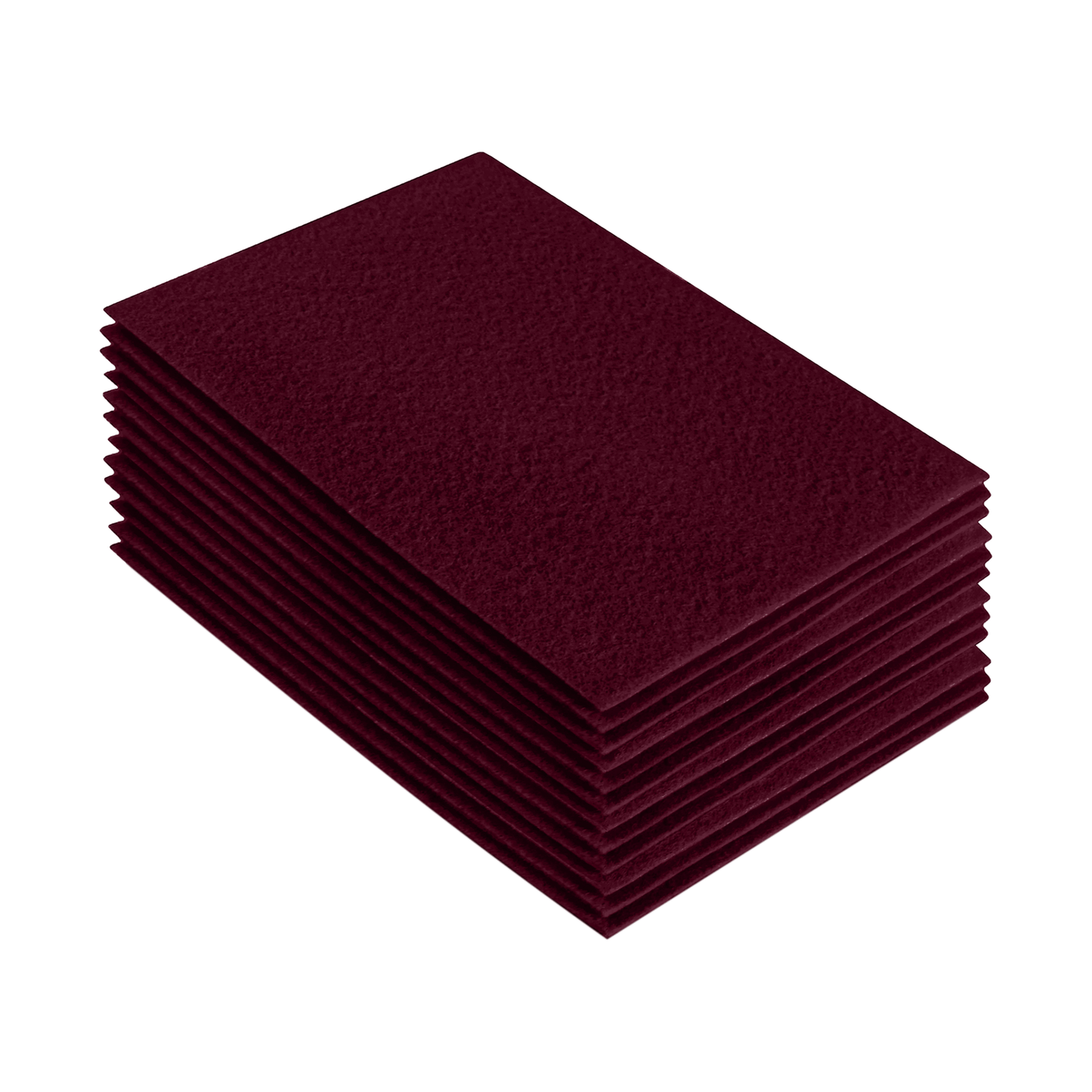 FabricLA Acrylic Felt 9"X12" Sheet Packs | Burgundy