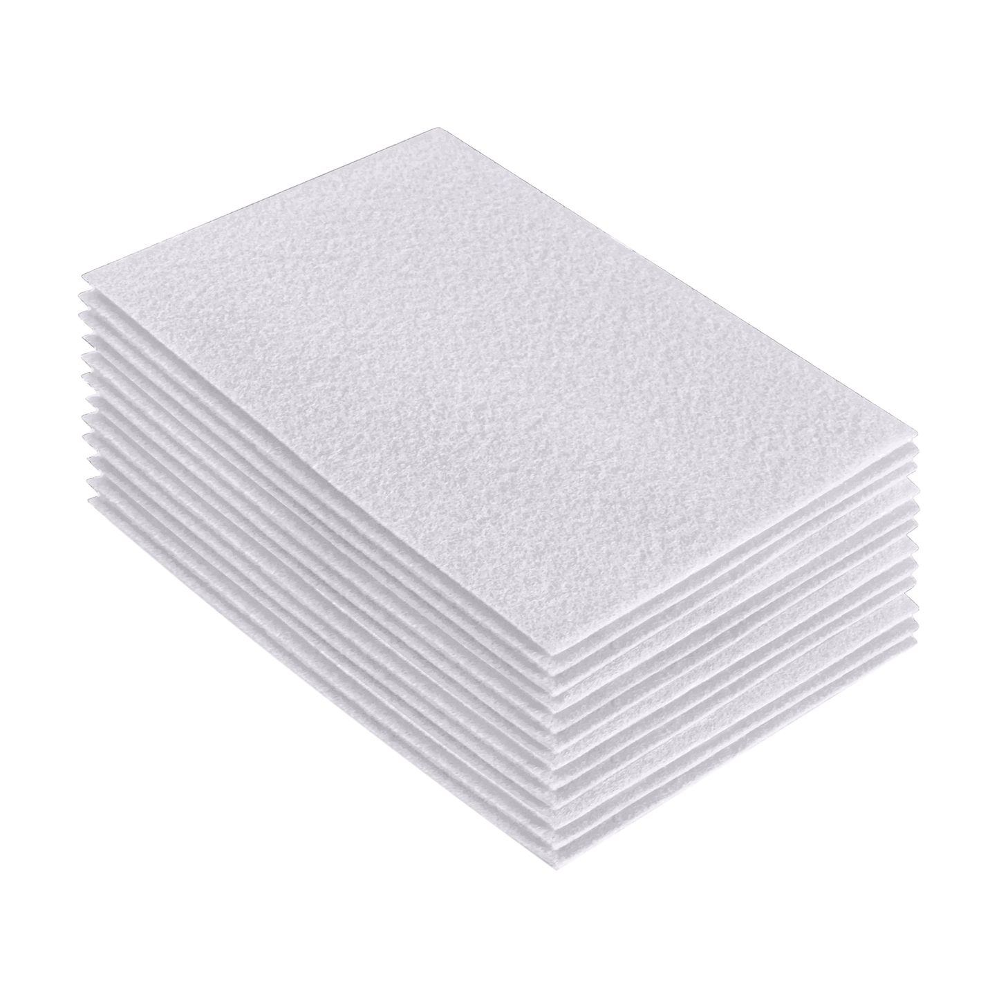 FabricLA Acrylic Felt 9"X12" Sheet Packs | White