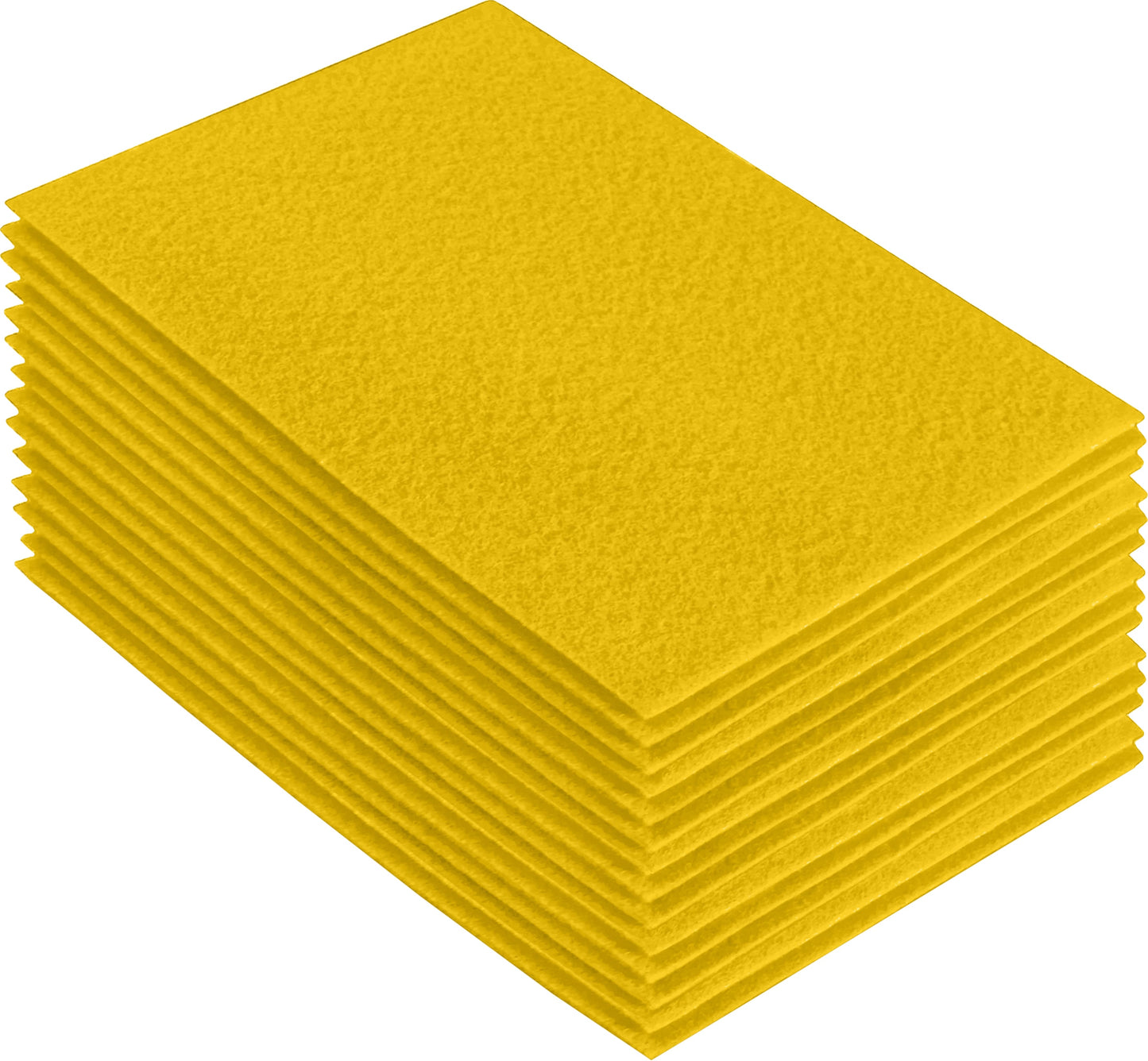 FabricLA Acrylic Felt Craft Sheet Packs – Yellow | Soft 100% Acrylic Felt Sheets for DIY & Crafts