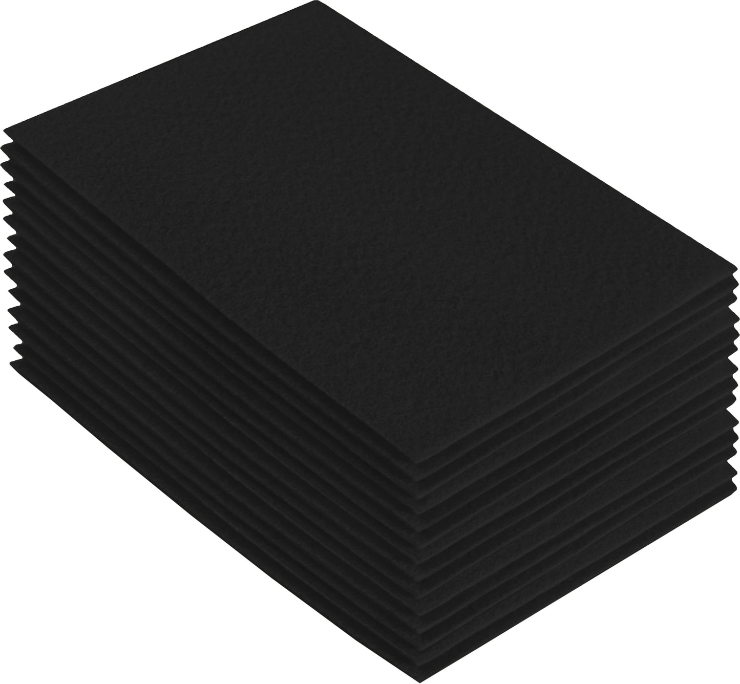 FabricLA Acrylic Felt Craft Sheet Packs – Black | Soft 100% Acrylic Felt Sheets for DIY & Sewing