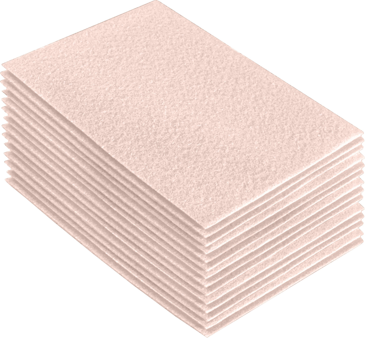 FabricLA Acrylic Felt Craft Sheet Packs – Ivory | Soft 100% Acrylic Felt Sheets for DIY & Crafts