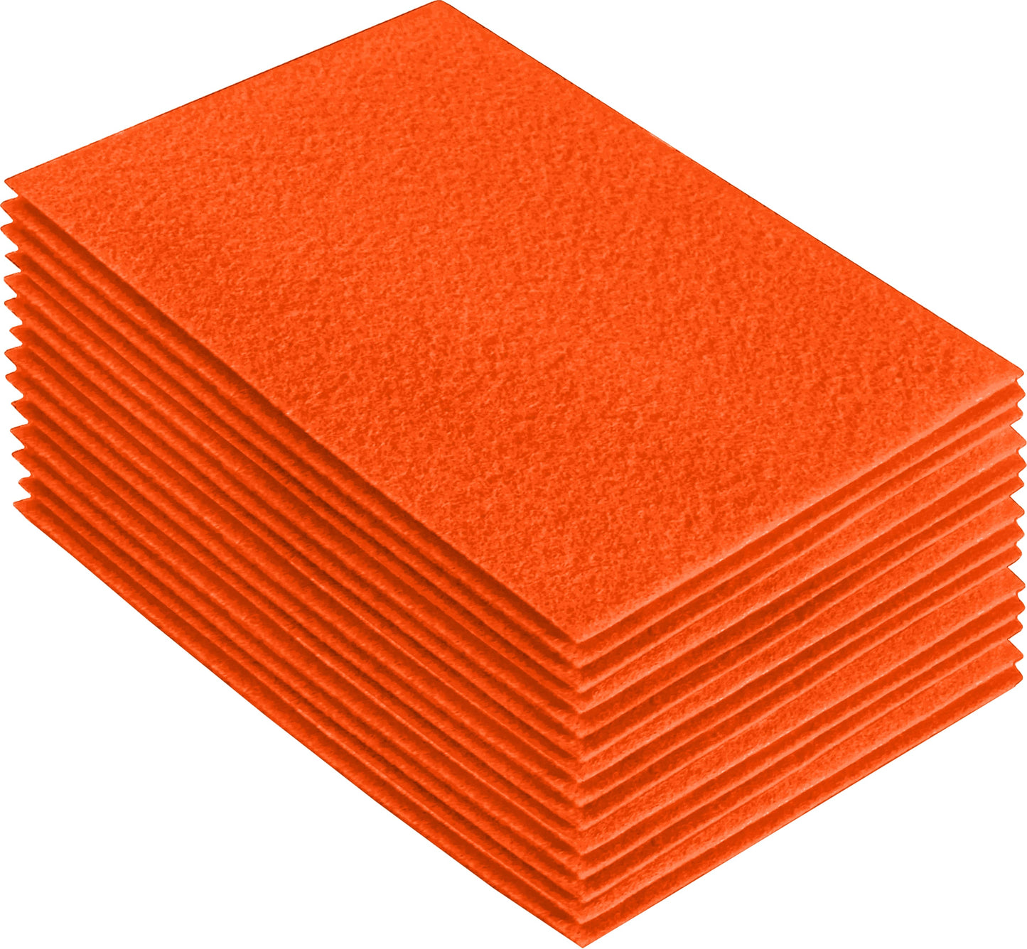 FabricLA Acrylic Felt Craft Sheet Packs – Light Orange | Soft 100% Acrylic Felt Sheets for DIY & Crafts