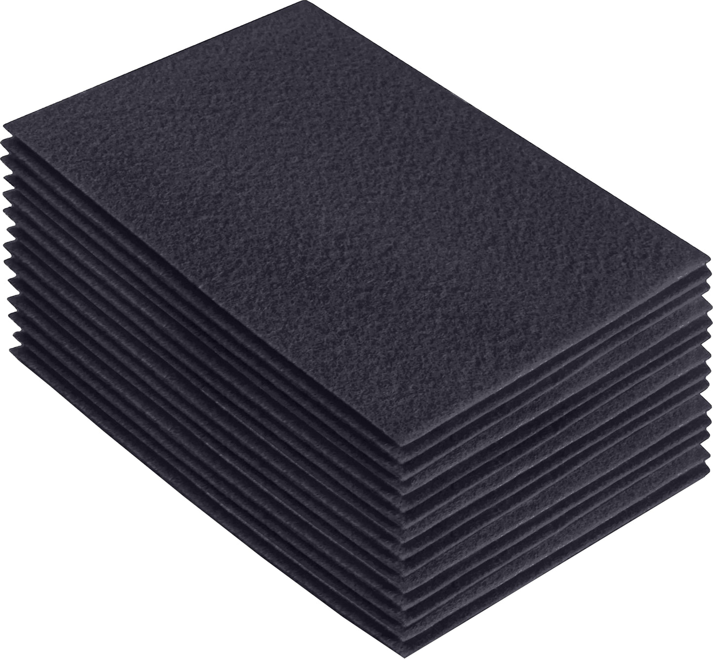 FabricLA Acrylic Felt Craft Sheet Packs – Dark Gray | Soft 100% Acrylic Felt Sheets for DIY & Crafts
