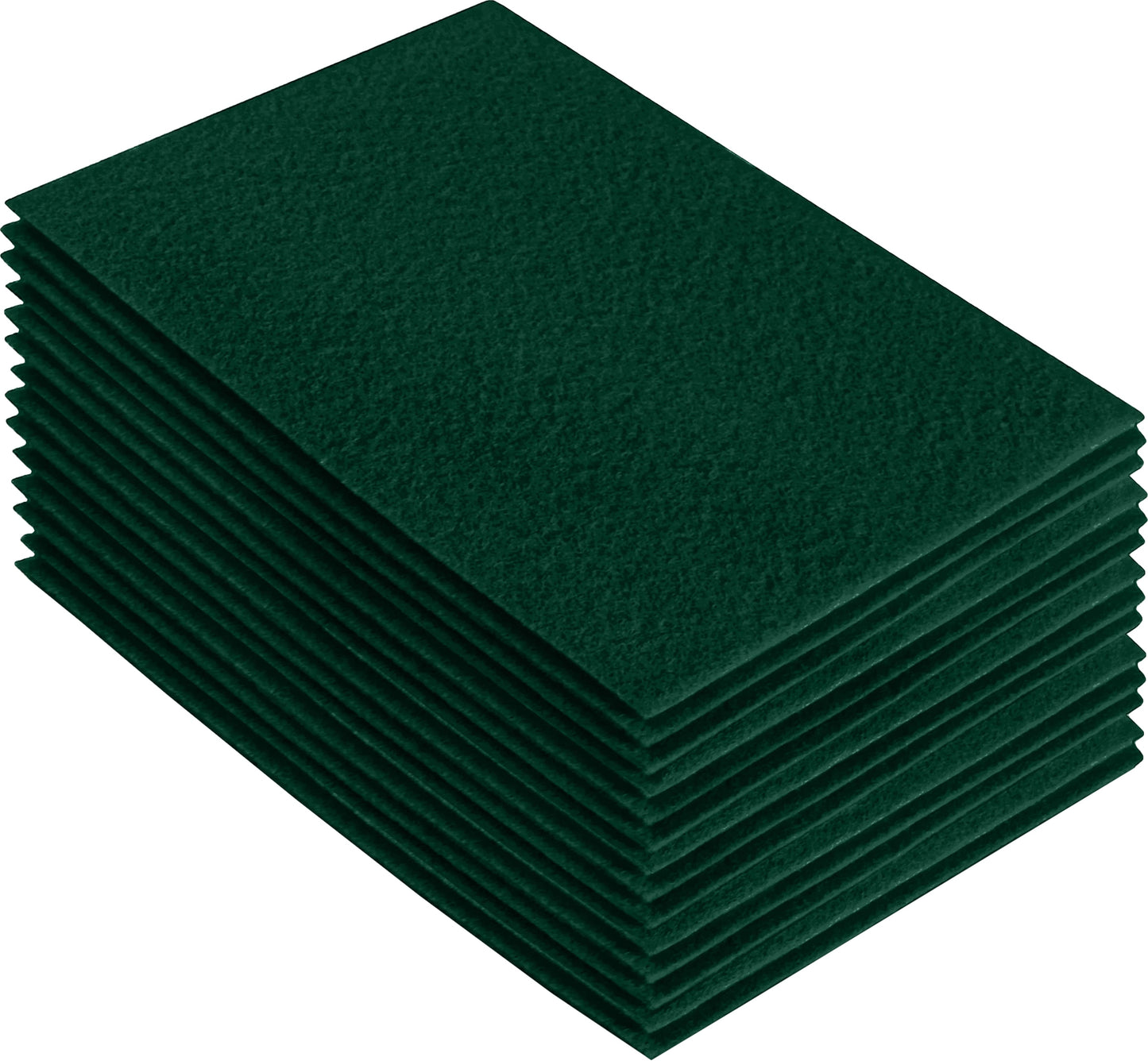 FabricLA Acrylic Felt Craft Sheet Packs – Hunter Green | Soft 100% Acrylic Felt Sheets for DIY & Crafts