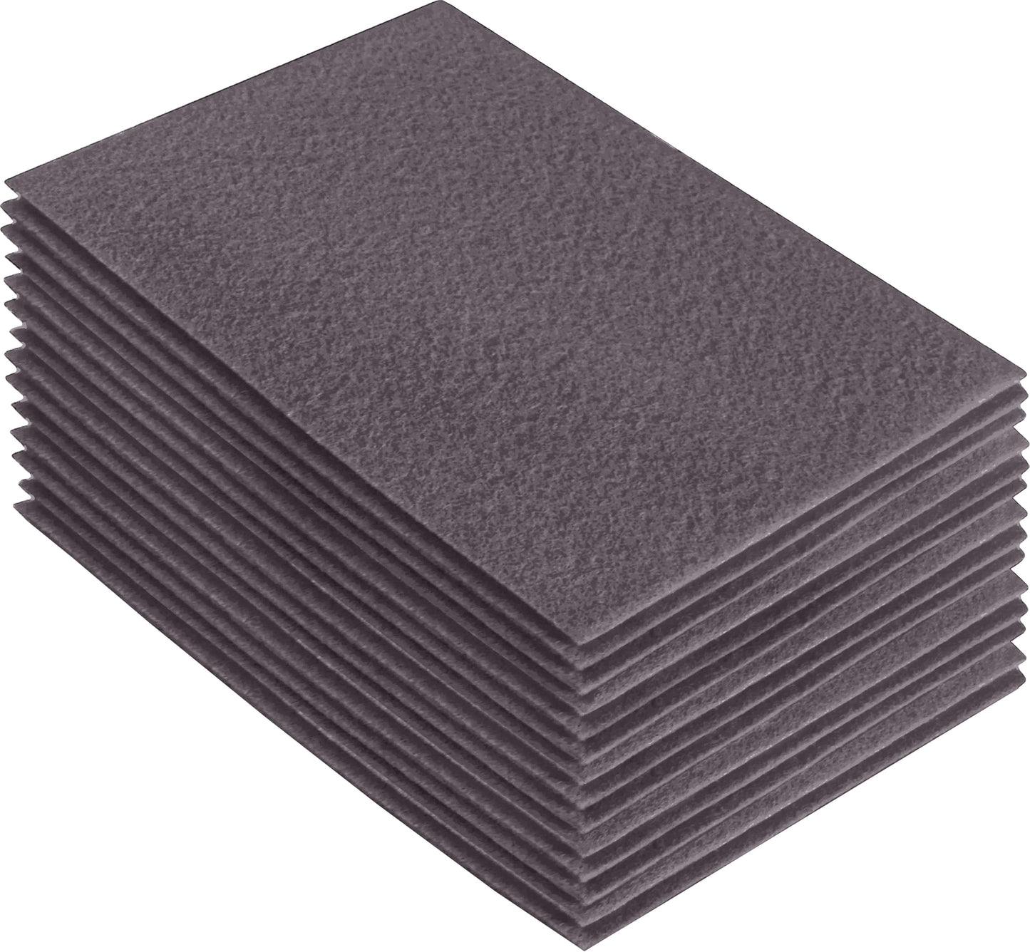 FabricLA Acrylic Felt Craft Sheet Packs – Platinum Gray | Soft 100% Acrylic Felt Sheets for DIY & Crafts