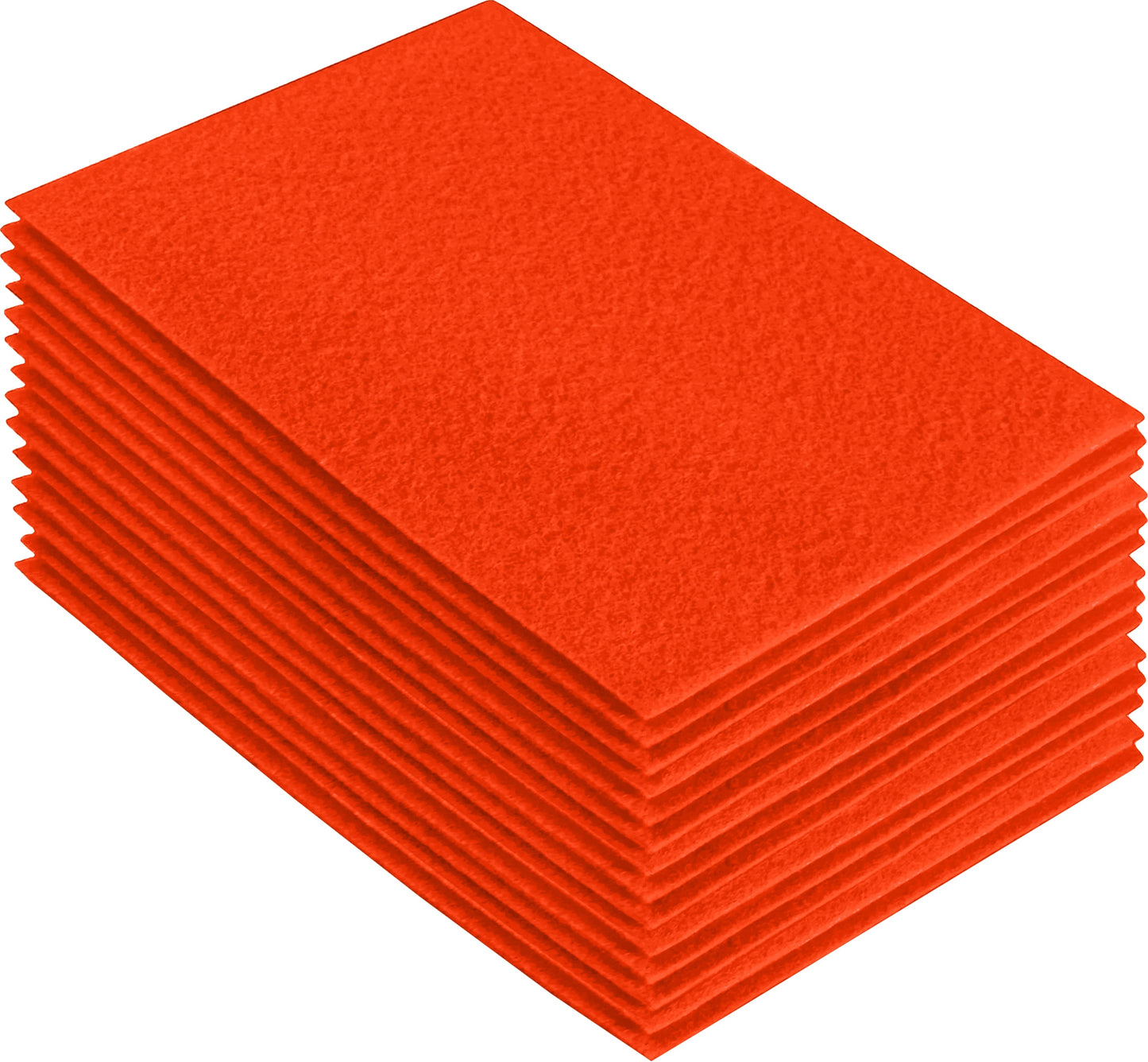 FabricLA Acrylic Felt Craft Sheet Packs – Neon Orange | Soft 100% Acrylic Felt Sheets for DIY & Crafts