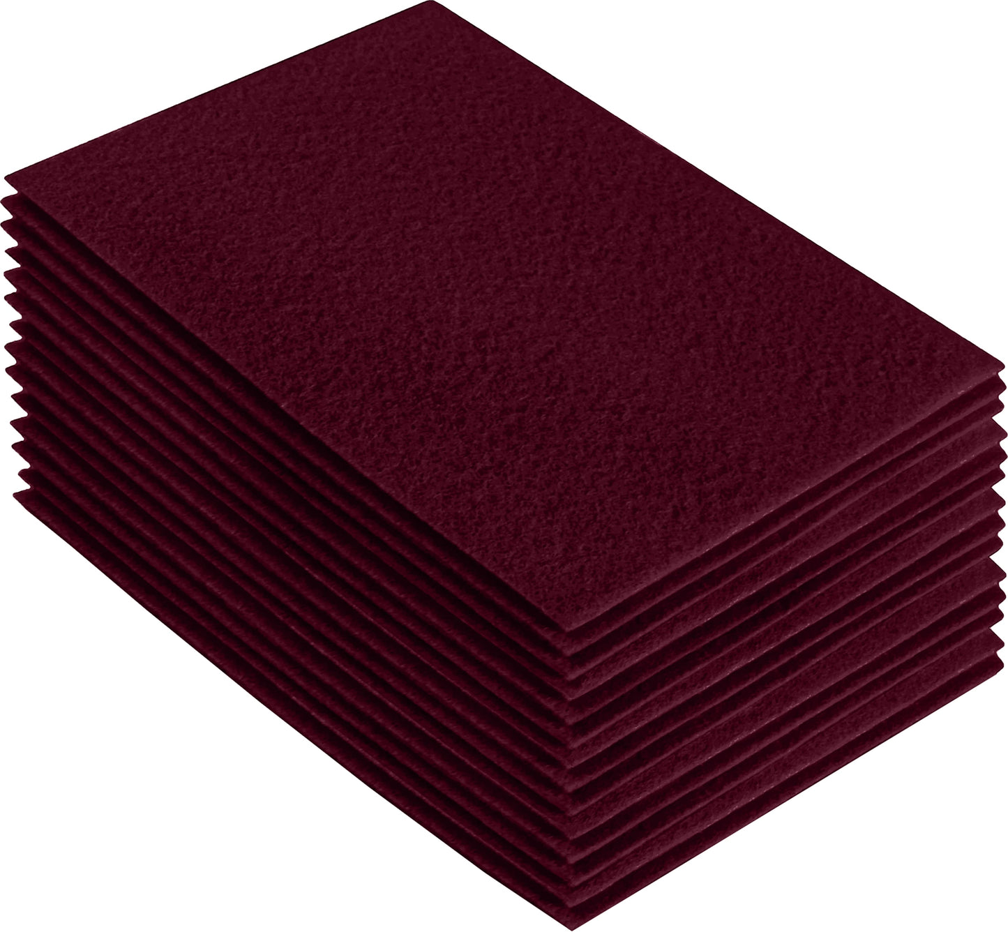 FabricLA Acrylic Felt Craft Sheet Packs – Burgundy | Soft 100% Acrylic Felt Sheets for DIY & Sewing Projects