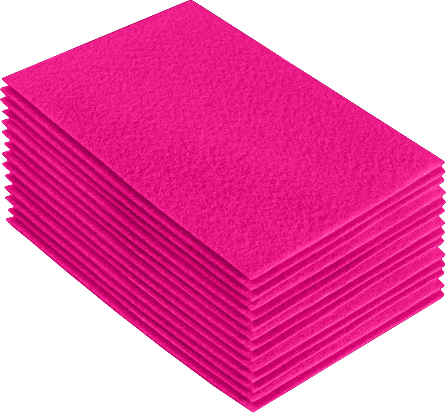 FabricLA Acrylic Felt Craft Sheet Packs – Neon Pink | Soft 100% Acrylic Felt Sheets for DIY & Crafts