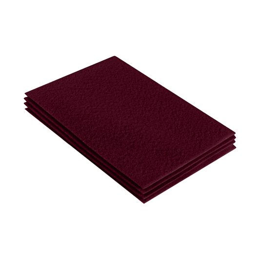 FabricLA Acrylic Felt 9"X12" Sheet Packs | Burgundy