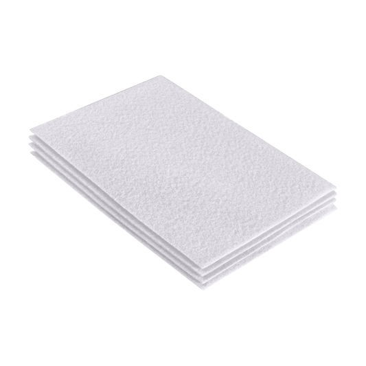 FabricLA Acrylic Felt 9"X12" Sheet Packs | White