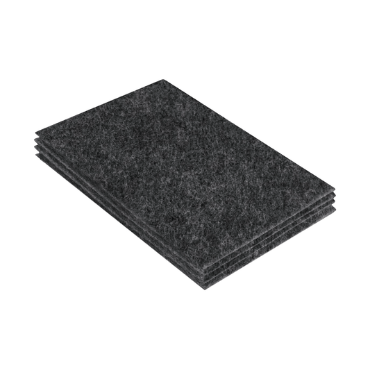 FabricLA Acrylic Felt 9"X12" Sheet Packs | Charcoal
