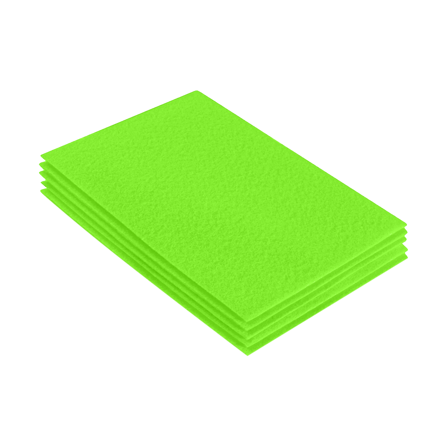 FabricLA Acrylic Felt 9"X12" Sheet Packs | Neon Green