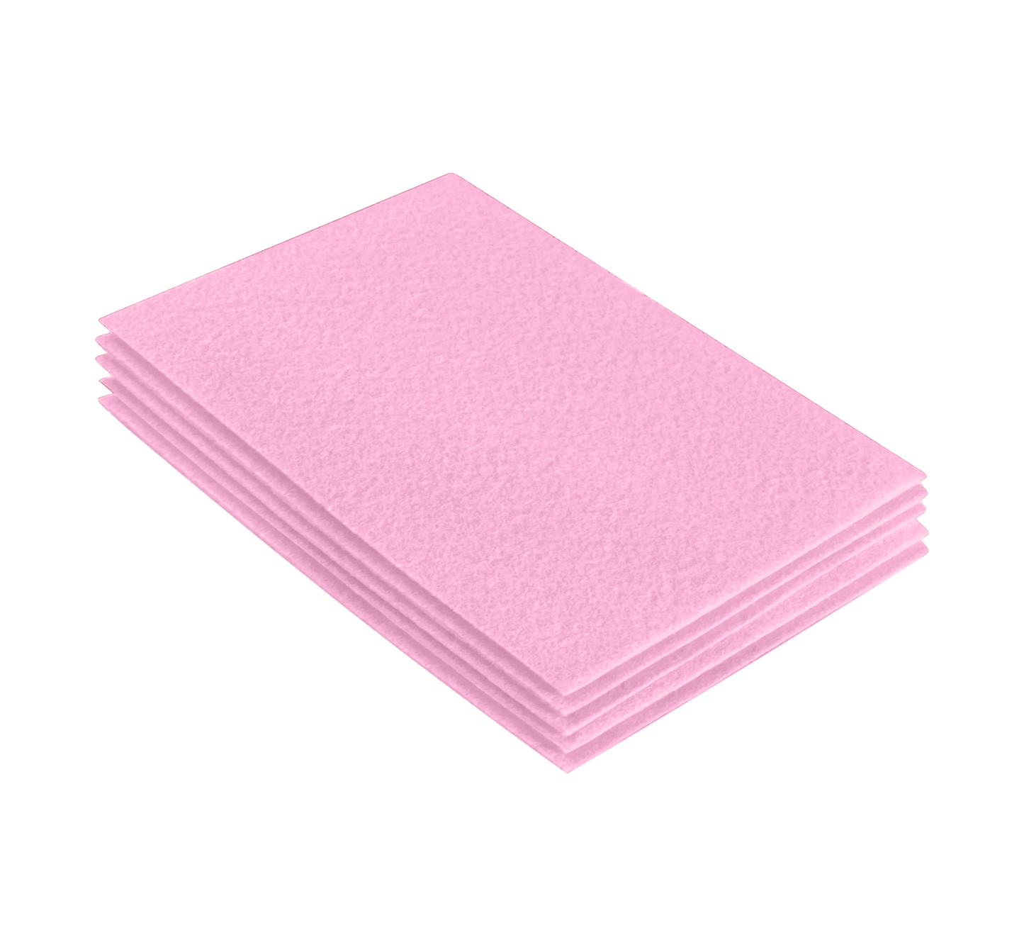 FabricLA Acrylic Felt 9"X12" Sheet Packs | Baby Pink