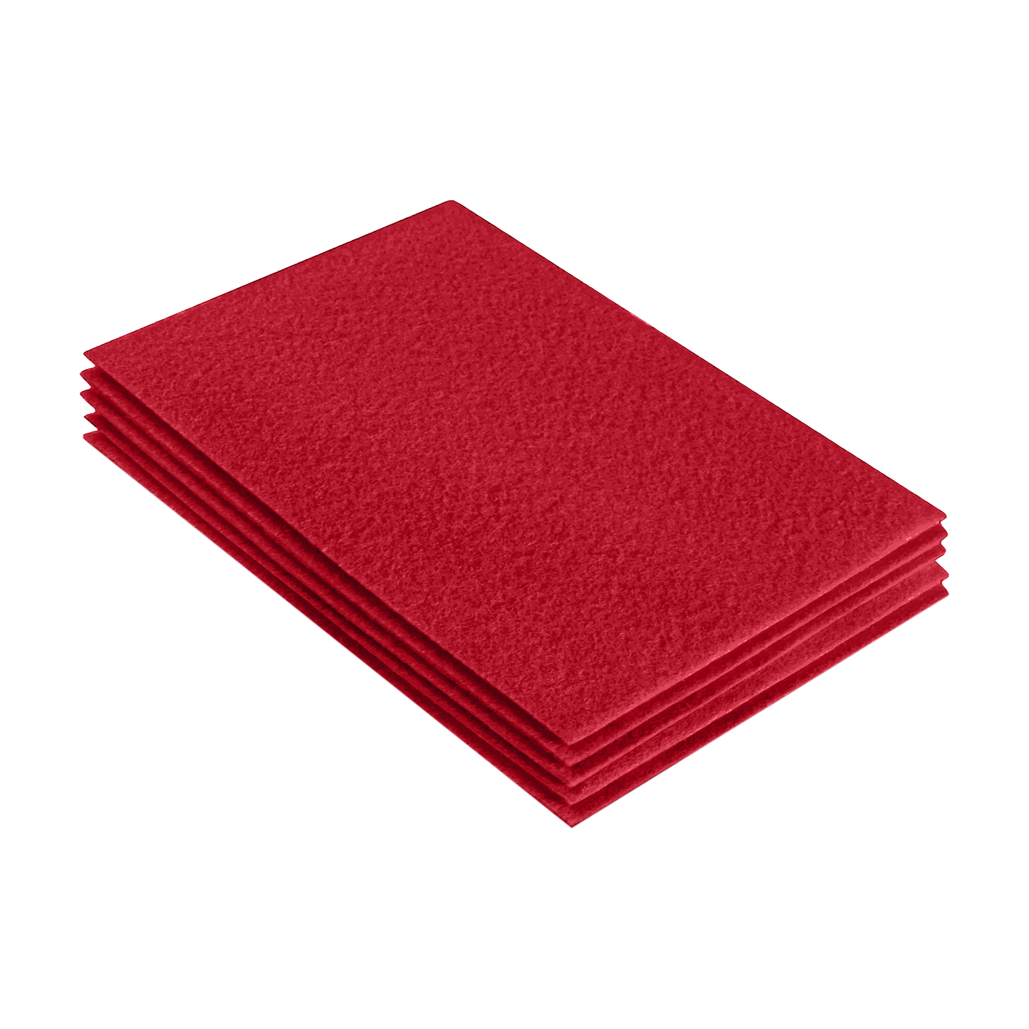 FabricLA Acrylic Felt 9"X12" Sheet Packs | Red