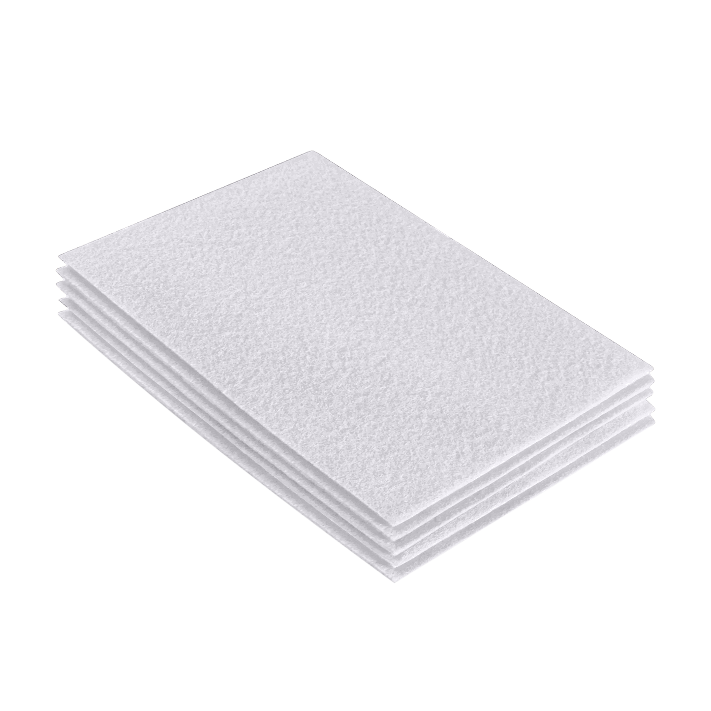 FabricLA Acrylic Felt 9"X12" Sheet Packs | White