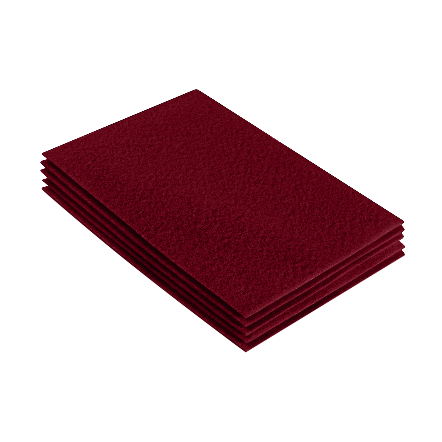 FabricLA Acrylic Felt 9"X12" Sheet Packs | Dark Red