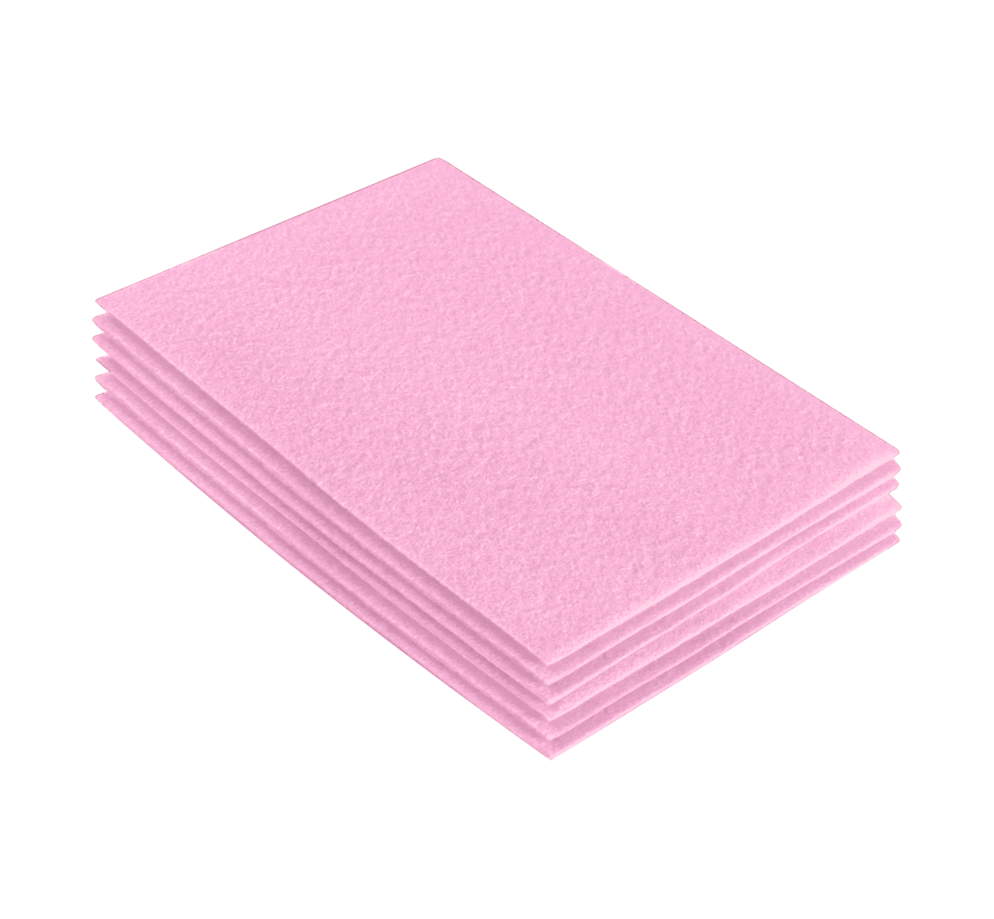 FabricLA Acrylic Felt 9"X12" Sheet Packs | Baby Pink