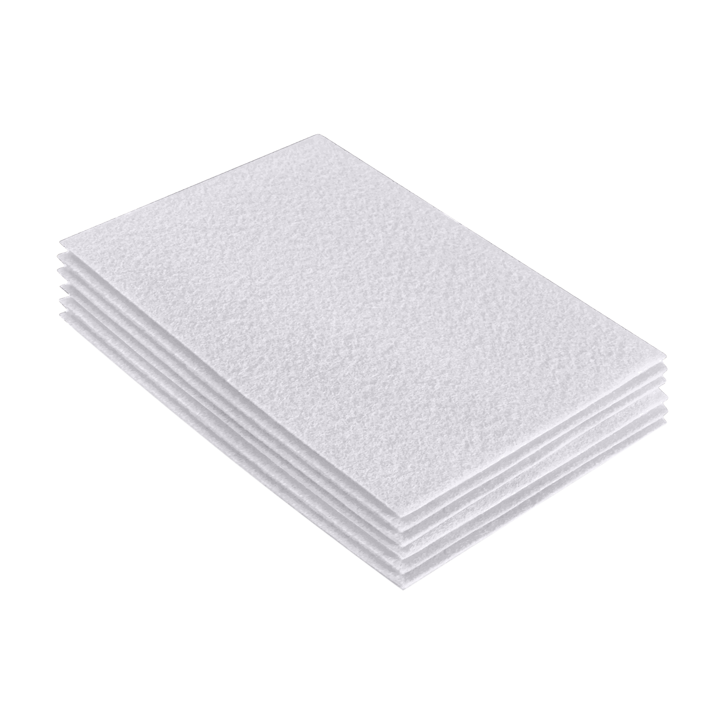 FabricLA Acrylic Felt 9"X12" Sheet Packs | White