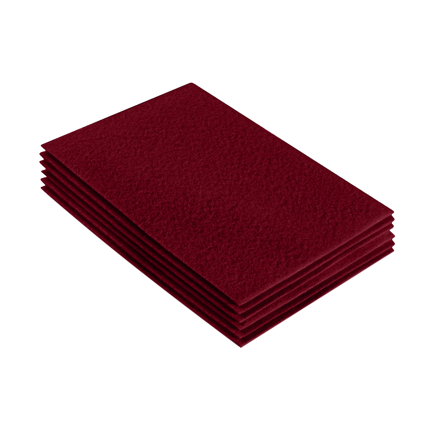 FabricLA Acrylic Felt 9"X12" Sheet Packs | Dark Red
