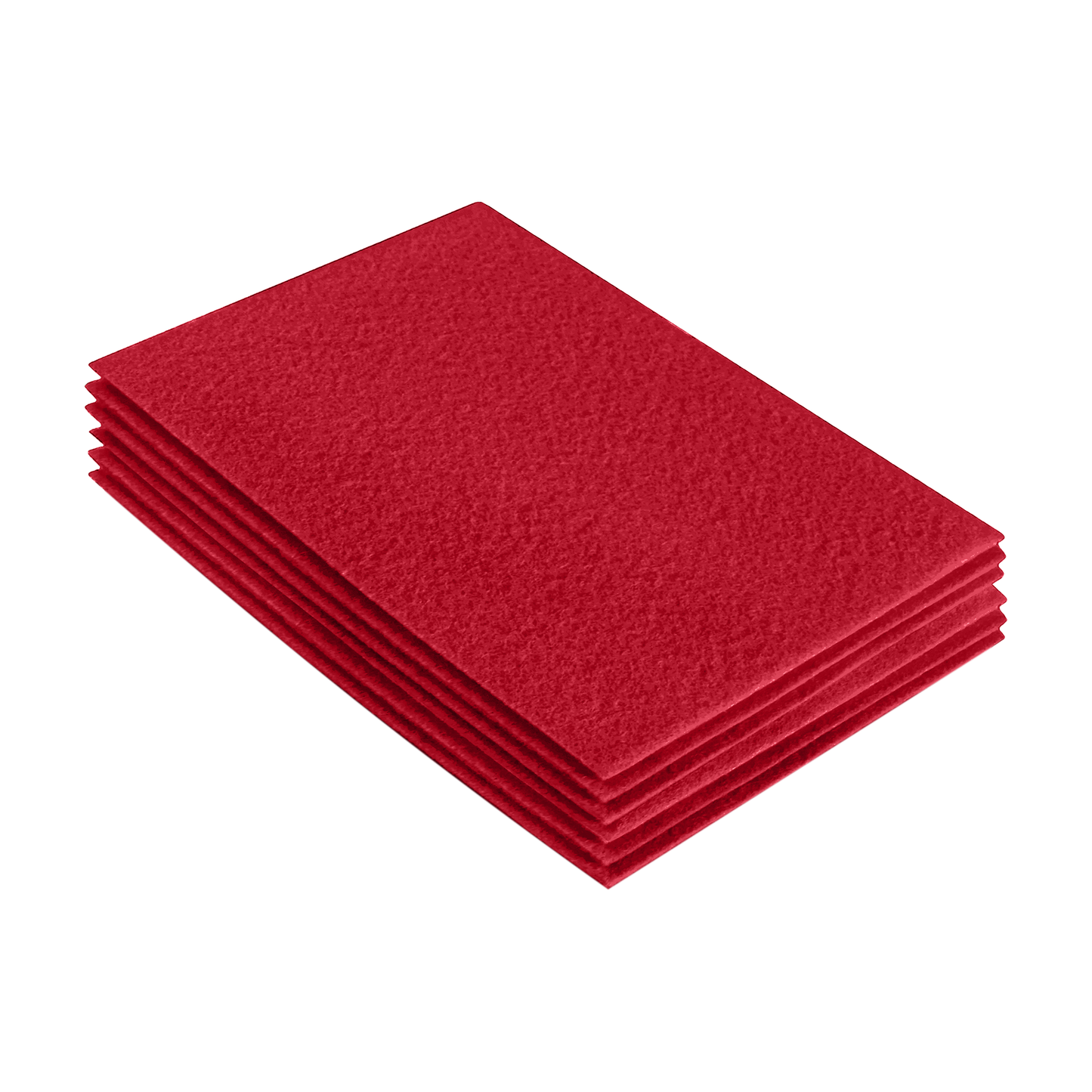 FabricLA Acrylic Felt 9"X12" Sheet Packs | Red