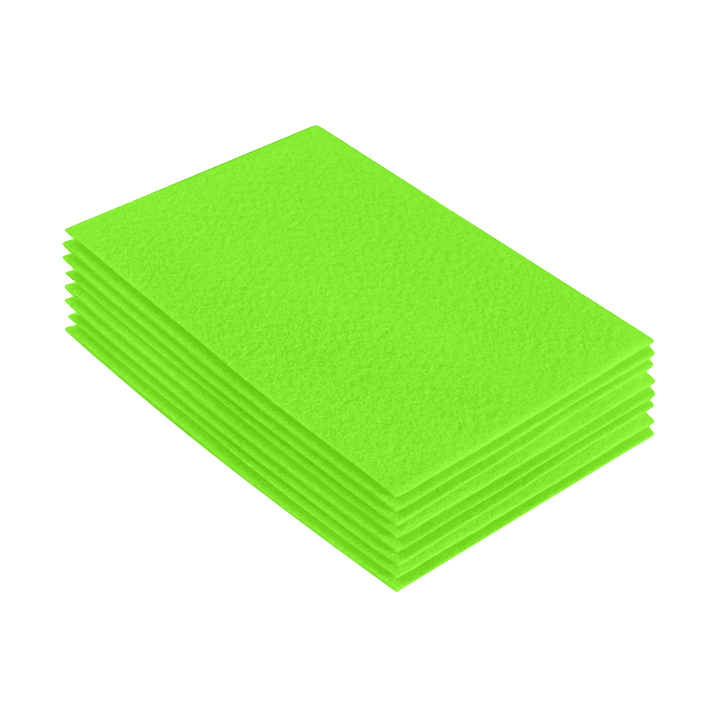 FabricLA Acrylic Felt 9"X12" Sheet Packs | Neon Green